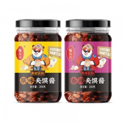 香菇酱280g+夹馍酱280g+油泼辣子260g+双椒酱280g（共计4瓶）